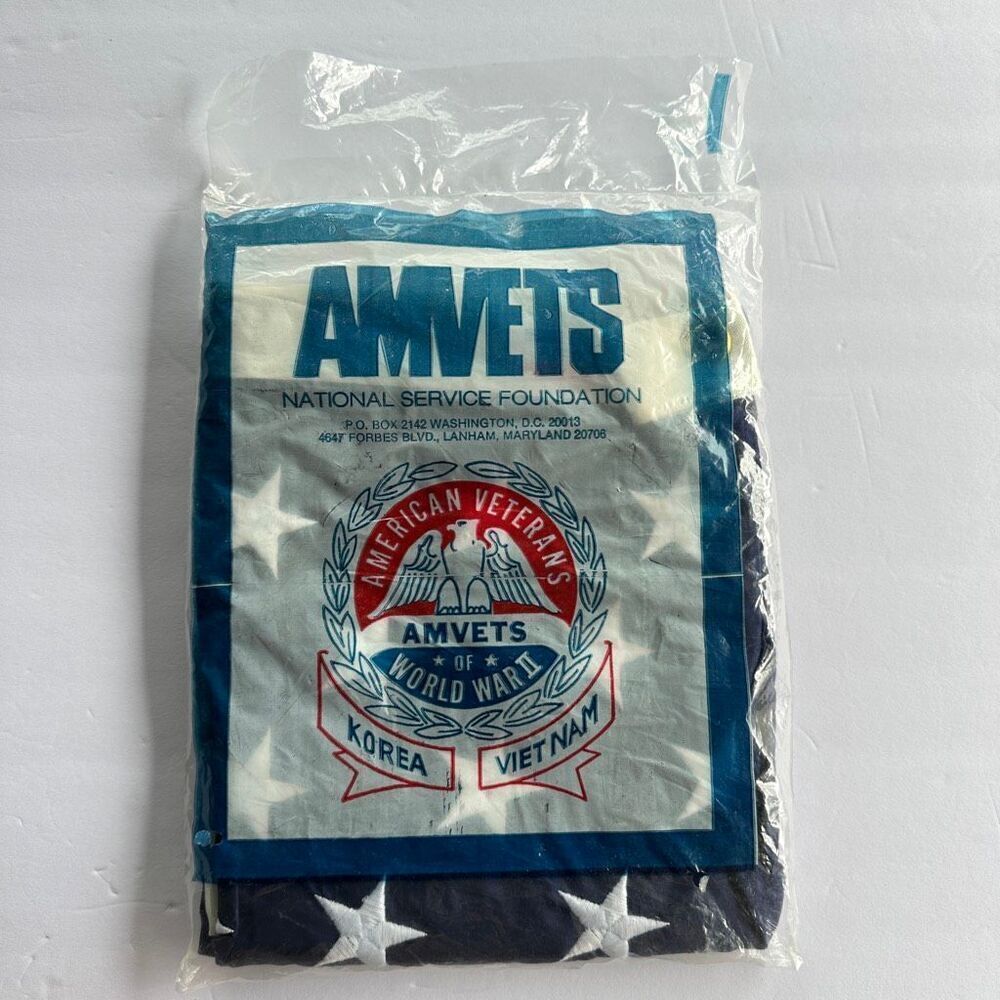 AMVETS American Flag by Valley Forge Flag Co.- new in package